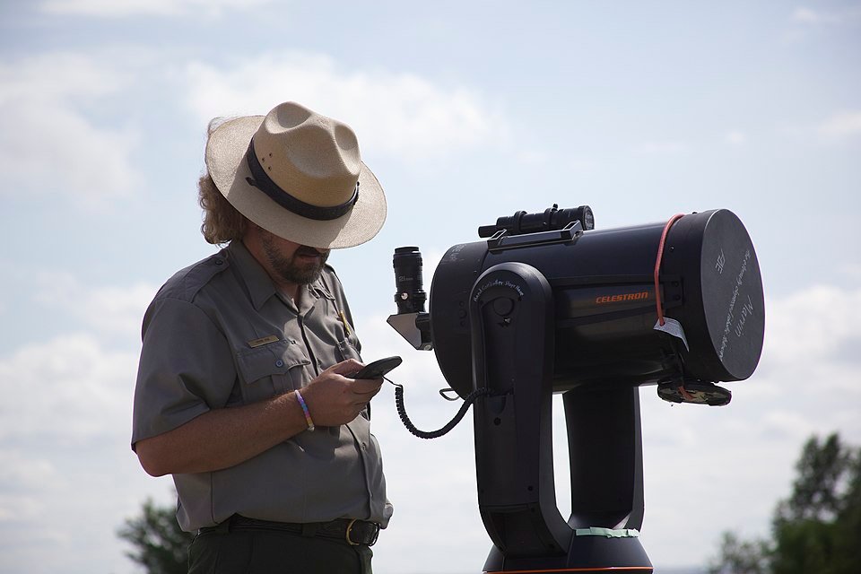 Badlands National Park - "Dark Ranger" Kevin Poe was a special guest at the Astronomy Festival
